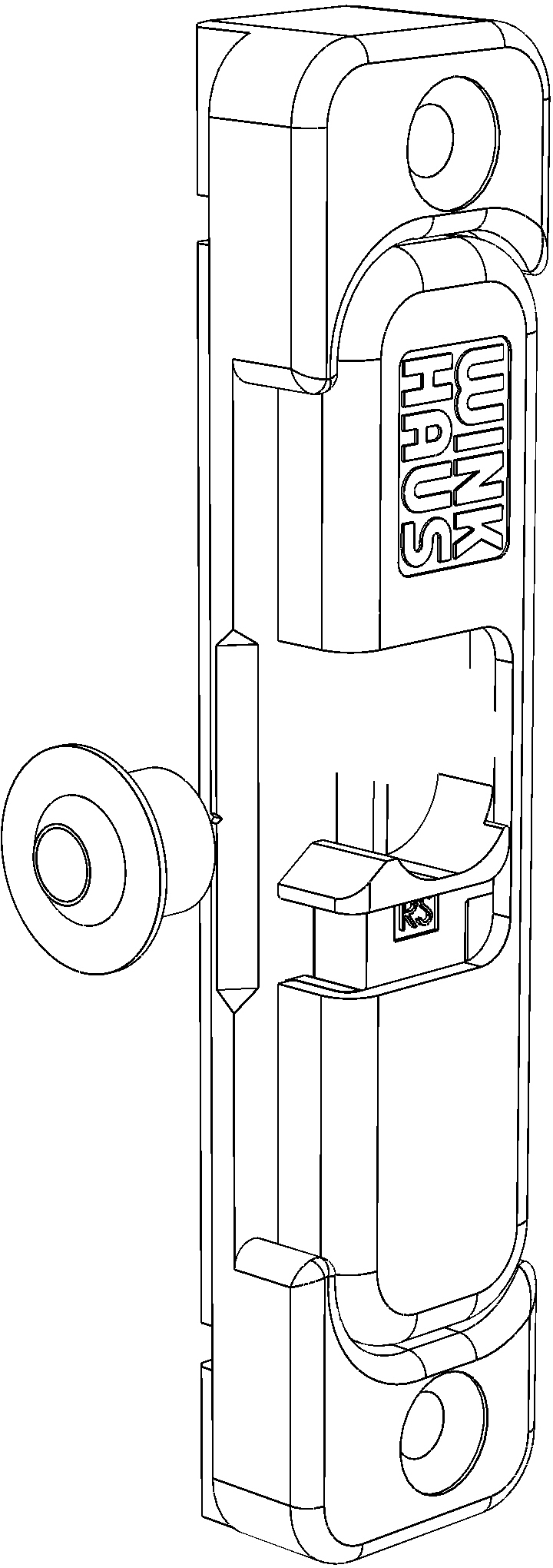 WINKHAUS Balkontürschnäpper BK 192 S12 RC, Zinkdruckguss,