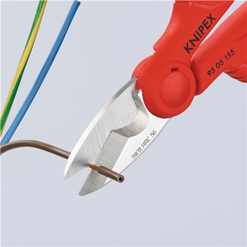 KNIPEX Elektriker-/Handwerkerschere L.155mm 2-K.-Hüllen KNIPEX