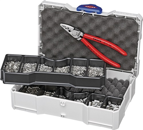 KNIPEX Aderendhülsensortiment 1401tlg.0,75-25,00mm² Crimpzange