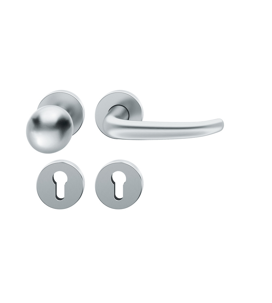 FSB Wechselgarnitur mit Rosetten 12 1023, ASL, rund, VK 8 mm, Edelstahl