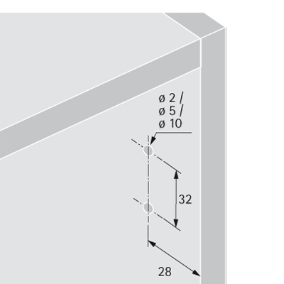 HETTICH Push to open Silent, zum Anschrauben, grau, 9239099