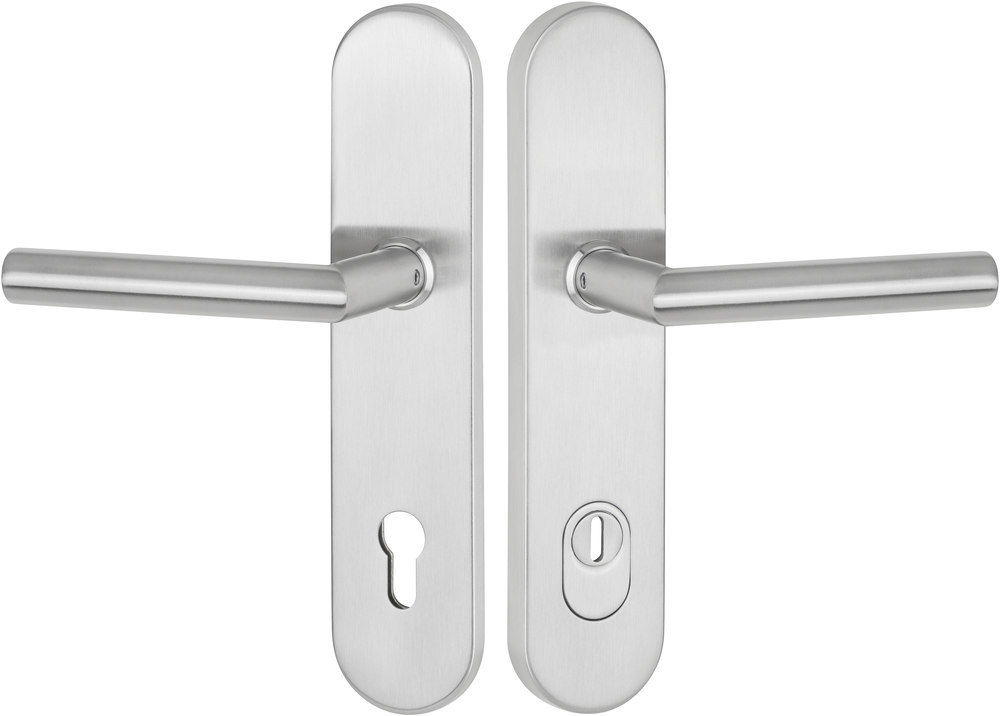 HERMAT Schutz-Drückergarnitur BASIC 02 1802.22Ø/2089.KSH, ES 1, Edelstahl