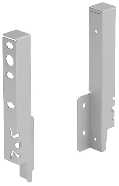 HETTICH Set Rückwandverbinder ArciTech 186 mm, anthrazit, links und rechts, 9150503