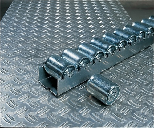 BITO Rollenleiste schwer L.3600mm Stahl-Zylinderrollen,D.45mm Rollenteilung 48mm