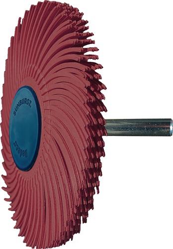 TYROLIT Radialbürstenscheibe Sunburst D.76mm K.220 Rot 10000min-¹ TYROLIT