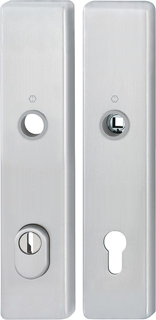 HOPPE® Schutz-Langschildpaar 2222ZA/2210, HT, Aluminium, 12040988
