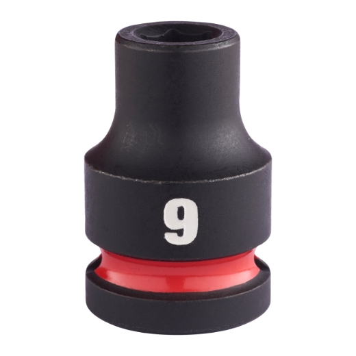 MILWAUKEE 9 x 38 mm SHOCKWAVE Schlagnuss 1/2" kurz