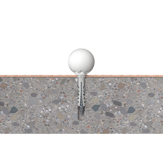 FISCHER Türstopper TS 8 W weiß