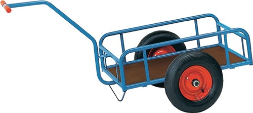 FETRA Handwagen m.4 Stahlrohrwänden L845xB545mm Luft Bereifung Trgf.400kg