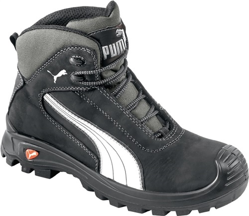 PUMA Sicherheitsstiefel Cascades Mid Gr.43 schwarz/weiß S3 CI HI HRO SRC 20345:2011 PUMA Sicherheitsstiefel Cascades Mid Gr.43 schwarz/weiß S3 CI HI HRO SRC 20345:2011