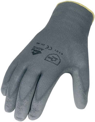 ASATEX Handschuhe Gr.10 grau EN 388 PSA II Nyl.m.PU ASATEX