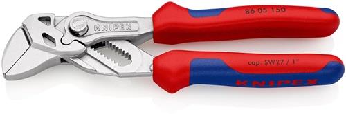 KNIPEX Zangenschlüssel L.150mm Spann-W.27mm verchr.Mehrkomp.-Hülle KNIPEX