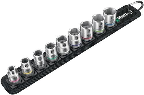 WERA Steckschlüsseleinsatzset Belt B 4 10-tlg.SW 19 / 8mm Antr.10mm (3/8) Zoll WERA