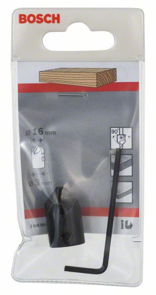 BOSCH Aufstecksenker für Holzspiralbohrer, 3 x 16 mm, M 5 BOSCH Aufstecksenker für Holzspiralbohrer, 3 x 16 mm, M 5