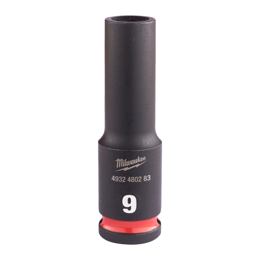 MILWAUKEE 9 x 65 mm SHOCKWAVE Schlagnuss 3/8" lang