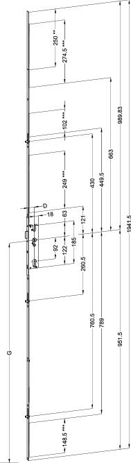 WINKHAUS Mehrfachverriegelung T-FG1674K1.5 L01/27 EU 92/8 A3 RS MC, WINKHAUS Mehrfachverriegelung T-FG1674K1.5 L01/27 EU 92/8 A3 RS MC,