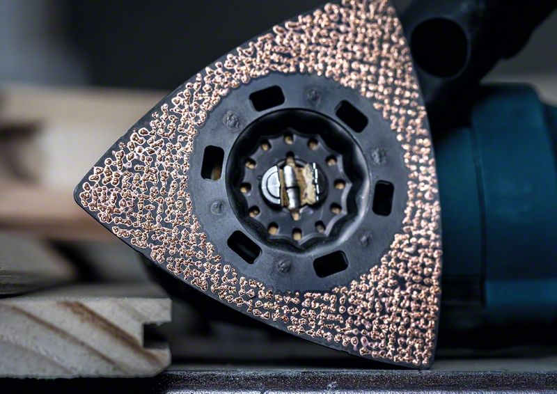 BOSCH EXPERT Sanding Plate MAVZ 116 RT4 Blatt für Multifunktionswerkzeuge, 116 mm. Für oszillierende Multifunktionswerkzeuge