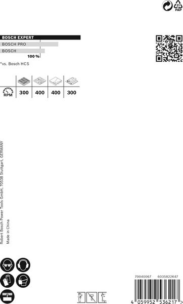 BOSCH EXPERT Construction Material Lochsäge, 80 x 60 mm. Für Dreh- und Schlagbohrer