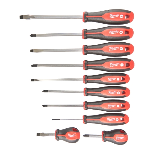 MILWAUKEE 10-teiliges Set PH/PZ/SL Schraubendreher Tri-Lobe