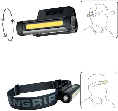 SCANGRIP LED-Taschenlampe FLEX WEAR KIT 75-150 lm m.Stirnband/Mützenhalterung Li-Ion