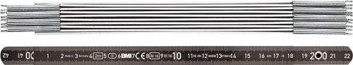 BMI Gliedermaßstab L.2m B.14mm mm/mm EG II Alu.schwarz BMI