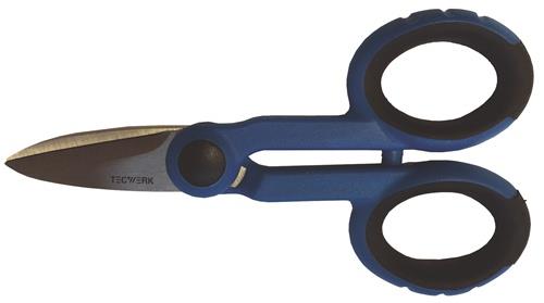 TECWERK Elektriker-/Handwerkerschere L.140mm 2K-Kunststoff TECWERK