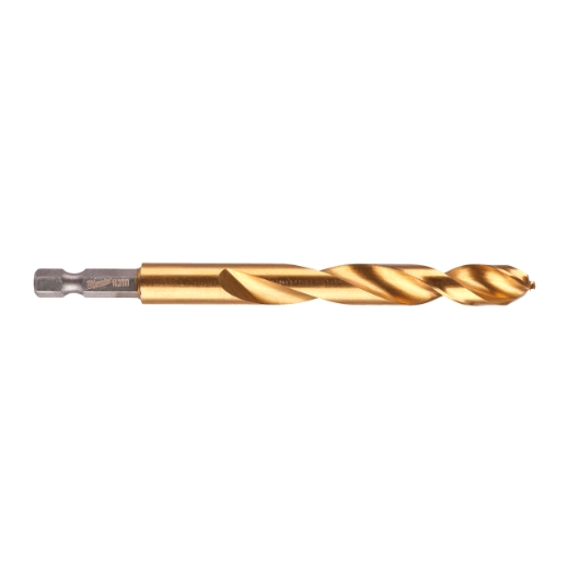 MILWAUKEE 10,2 x 121 mm SHOCKWAVE Metallbohrer HSS-G RED HEX Titan 1/4"