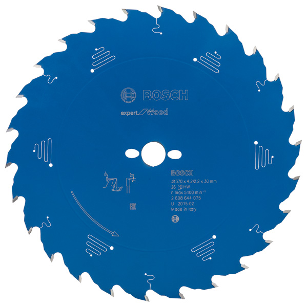 BOSCH Kreissägeblatt Expert for Wood, 370 x 30 x 4,2 mm, 26