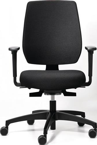 DAUPHIN Bürodrehstuhl m.Synchr.-Techn.schwarz/schwarz 390-510mm