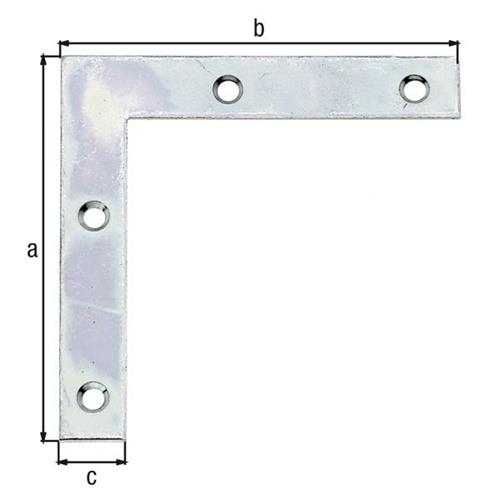 GAH Möbelwinkel L.60x60mm B.10mm S.1,25mm STA sdmverz.GAH GAH Möbelwinkel L.60x60mm B.10mm S.1,25mm STA sdmverz.GAH