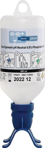 PLUM Augenspülflasche DUO pH Neutral 0,5l DIN EN15154-4 PLUM