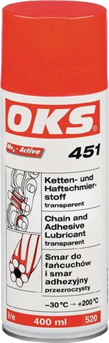 OKS Ketten- u.Haftschmierstoff OKS 451 400ml transp.Spraydose OKS