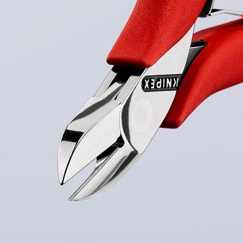 KNIPEX Elektronik-Seitenschneider L.115mm Form 0 Facette ja Ku.-Überzug