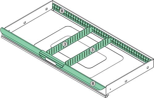 PROMAT Schubladenunterteilungsmaterial 4-tlg.zu 4000 871 047 PROMAT