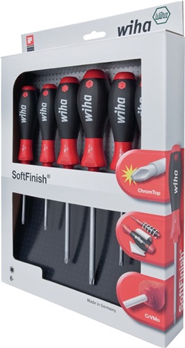 WIHA Schraubendrehersatz MagicSpring 362R K6 SO 6-tlg.TORX® Mehrkomponentengriffen WIHA Schraubendrehersatz MagicSpring 362R K6 SO 6-tlg.TORX® Mehrkomponentengriffen