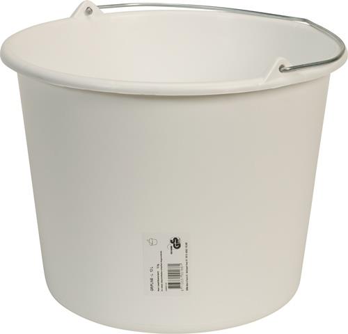BERDAL Baueimer GRIPLINE L 12l weiß Ku.BERDAL