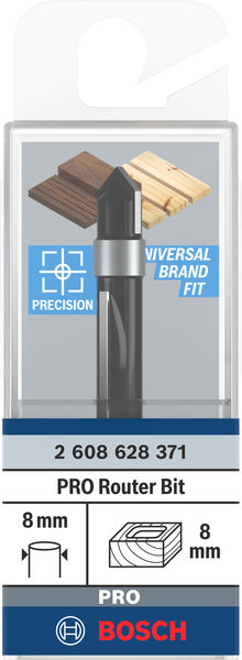 BOSCH Kopierfräser Standard for Wood 8 mm, D1 8 mm, L 19 mm, G 66 mm