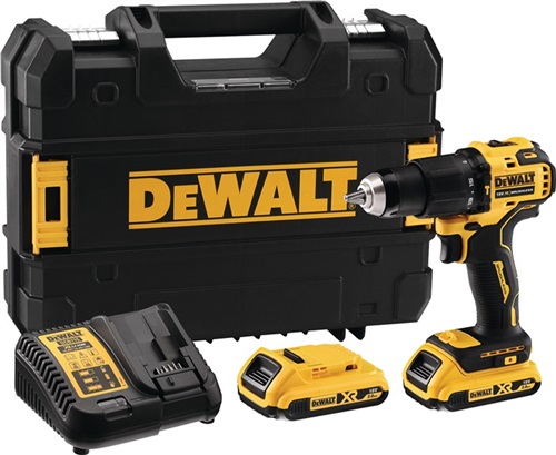 DEWALT Akku-Schlagbohrschrauber DCD709D2T 18V 2Ah 1,5-13mm DEWALT DEWALT Akku-Schlagbohrschrauber DCD709D2T 18V 2Ah 1,5-13mm DEWALT