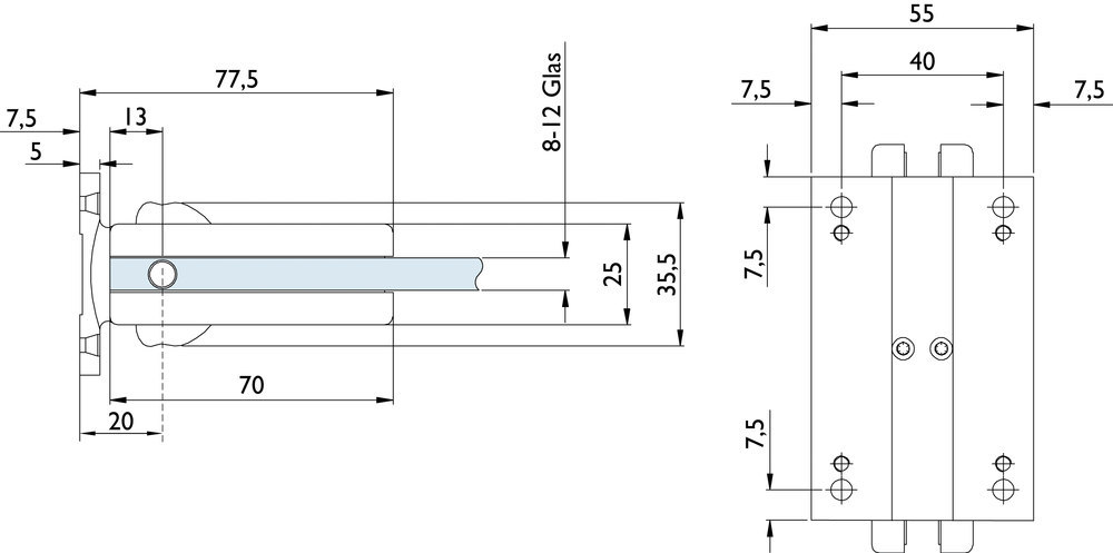 HERMAT Pendeltürband 6851.G-W, Aluminium