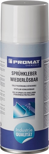 PROMAT Sprühkleber wiederlösbar transp.400 ml Spraydose PROMAT CHEMICALS