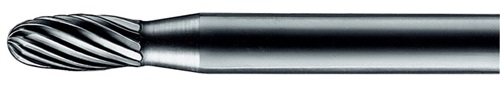 PFERD Kleinfrässtift Form O TRE D.3mm Kopf-L.7mm Schaft-D.3mm HM Verz.3 Plus PFERD