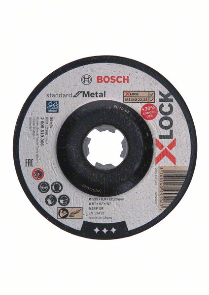 BOSCH X-LOCK Schruppscheibe T27 A 24 P BF 125 x 6,0 mm