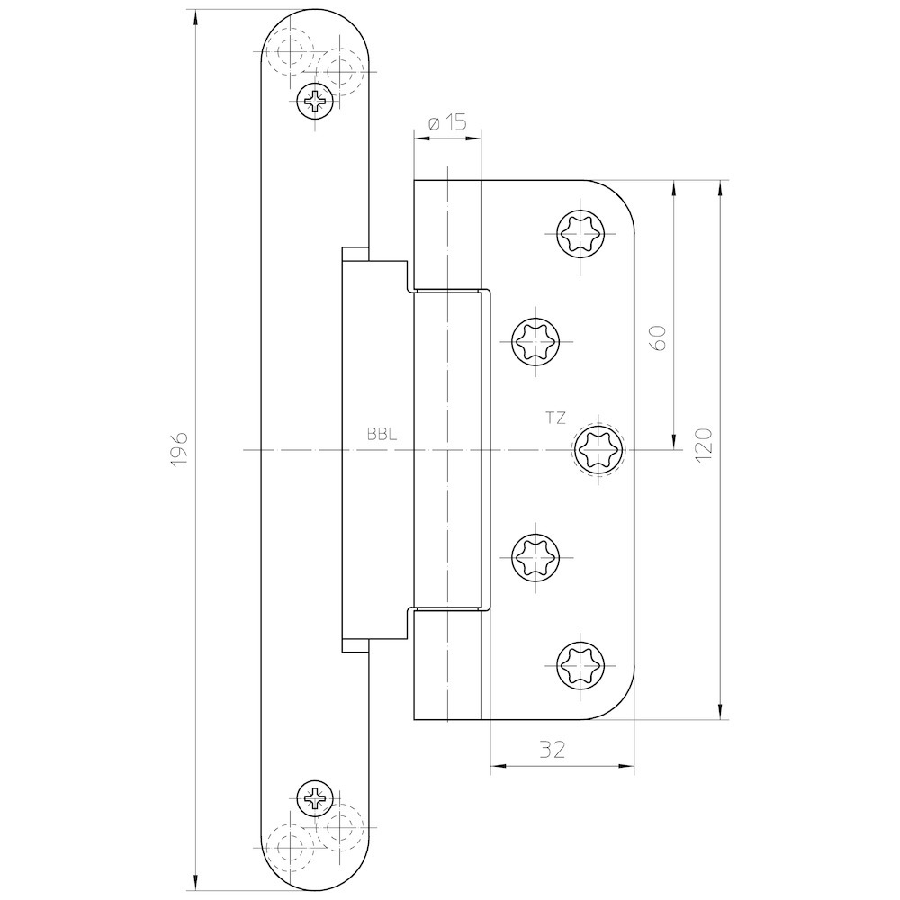 SIMONSWERK Objektband VARIANT® VN 2927/120 Compact Planum