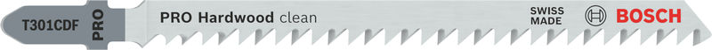 BOSCH Stichsägeblatt T 301 CDF Clean for Hard Wood, 5er-Pack