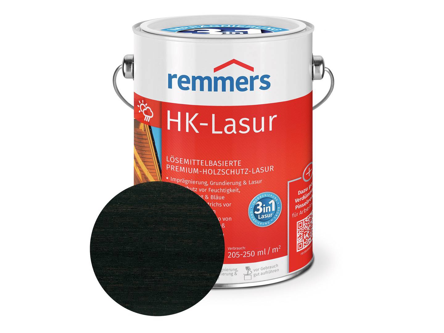 REMMERS HK-Lasur ebenholz (RC-790) 2,5 l