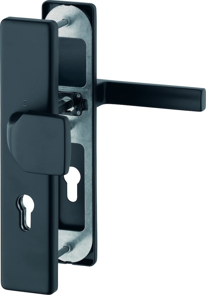 HOPPE® Schutz-Wechselgarnitur mit Langschild Austin 61G/2221/2210/1769, 8/72 mm, Aluminium, 11758636
