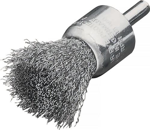 LESSMANN Pinselbürste D.23mm Schaft 6mm Drahtstärke 0,3mm STA 18000min-¹ LESSMANN