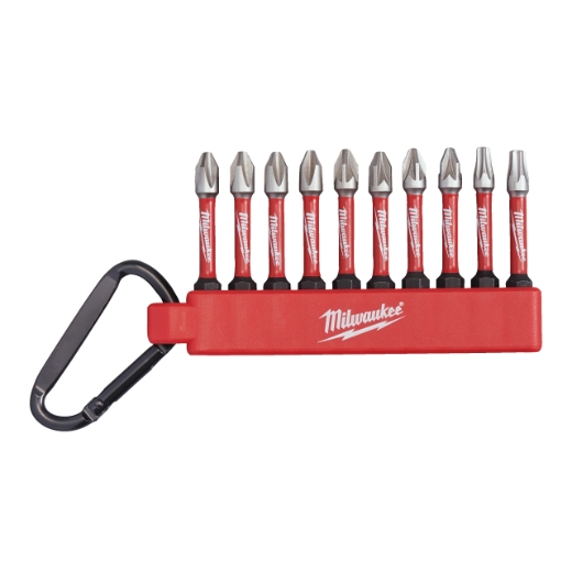 MILWAUKEE 10-teilig PH/PZ/TX SHOCKWAVE Carabiner-Set 2