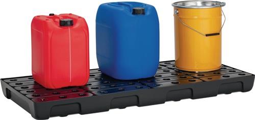 CEMO Regalwanne 44l L1295xB595xH95mm PE m.PE-Rost u.Leckanzeiger CEMO