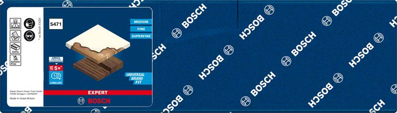 BOSCH EXPERT S471 Standard Block, 69 x 97 x 26 mm, mittel. Für Handschleifen